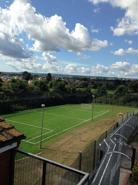 large sports pitch