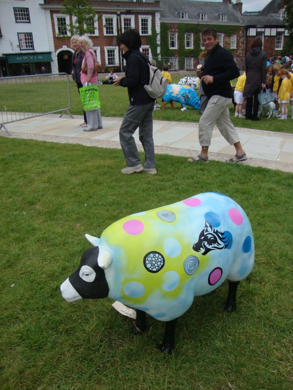 outside ornament of a sheep