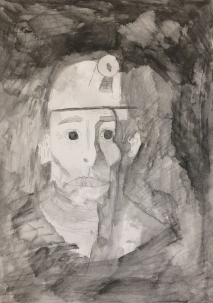 miner drawing