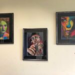 pictures on a wall